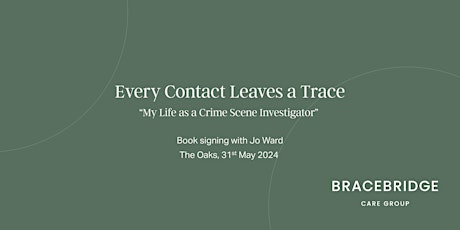 My Life as a Crime Scene Investigator - Book Signing  with Author Jo Ward