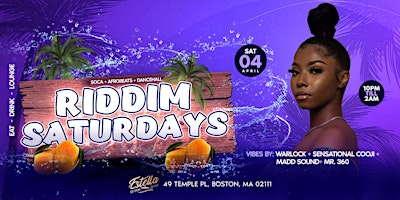 Riddim Saturdays The Ultimate Caribbean Fete $5 flash sale now!!! primary image