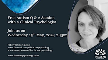 Free Autism Q & A session: This Is Me Psychology primary image