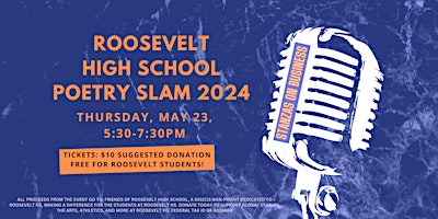 Roosevelt High School Poetry Slam 2024 primary image