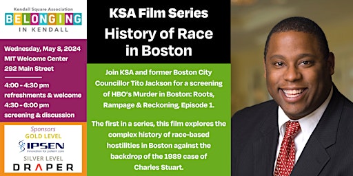 Immagine principale di KSA Belonging in Kendall Film Series: History of Race in Boston 
