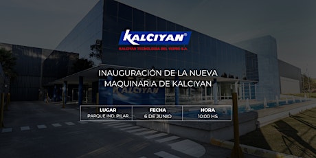 Imagen principal de Inauguración de la nueva maquinaria Kalciyan