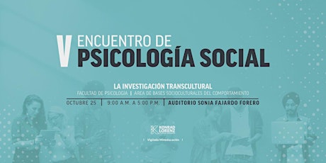 Imagen principal de V Encuentro de Psicología Social La investigación transcultural