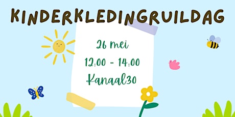 Kinderkledingruilpunt 't Ruilhaventje • Ruildag 26 mei 2024