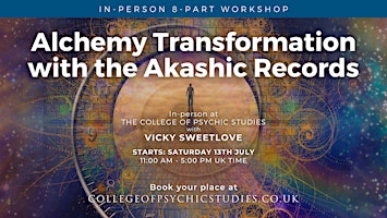 Imagem principal de Alchemy Transformation with the Akashic Records and Vicky Sweetlove