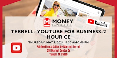 Imagem principal de Terrell- Youtube for Business-2 Hour CE