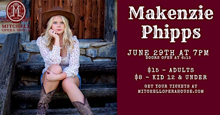 Makenzie Phipps at the Mitchell Opera House