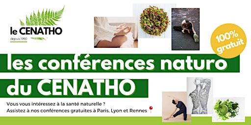 Imagem principal do evento Les conférences naturo du CENATHO