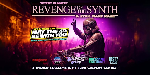 Imagem principal do evento Revenge of the Synth: May the 4th Star Wars Rave!