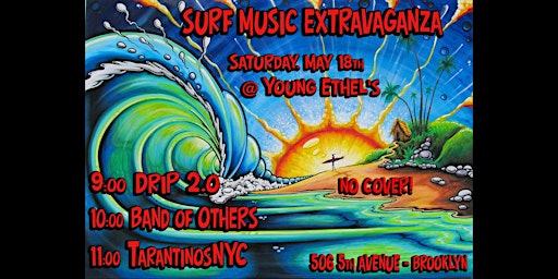 Imagem principal do evento TarantinosNYC @ Young Ethel's Surf Music Extravaganza