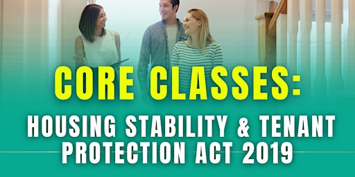 Immagine principale di Housing Stability & Tenant Protection Act 2019 (1 hour legal matters) 
