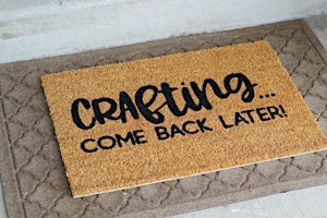 Stenciled Welcome Mat! primary image