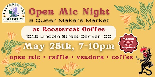 Image principale de Open Mic Night at Roostercat Coffee
