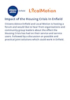 Impact of the Housing Crisis in Enfield primary image