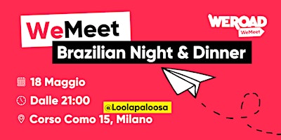 Imagem principal do evento WeMeet | Brazilian Night & Dinner