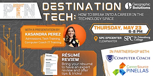 Imagem principal do evento Destination Tech: How to Break into a Career in the Technology Space