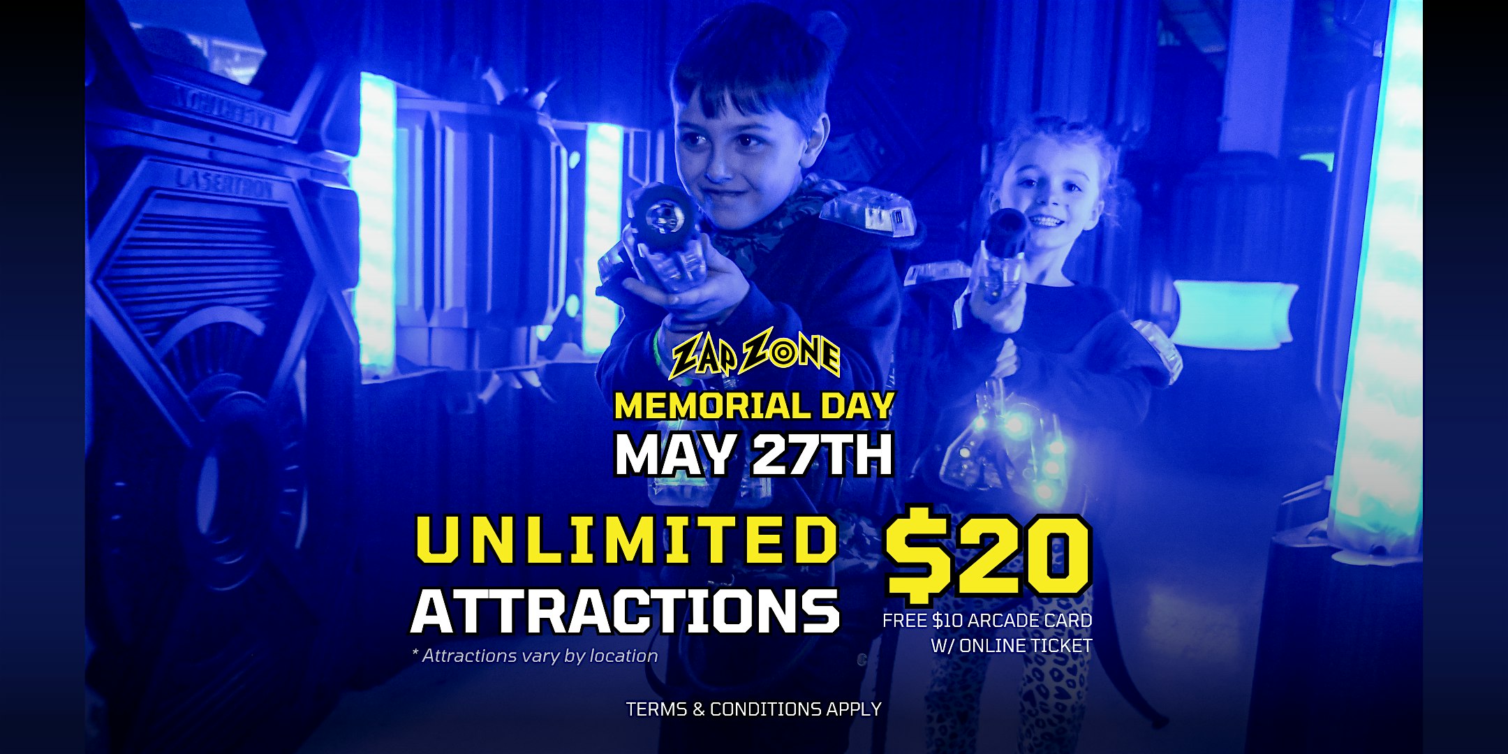 Memorial Day | Zap Zone Sterling Heights