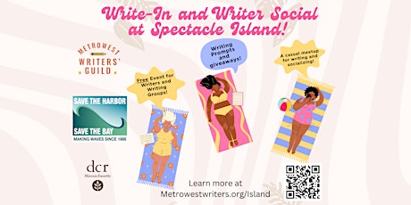 MetroWest Writers' Guild Spectacle Island Write-in and Writer Social!