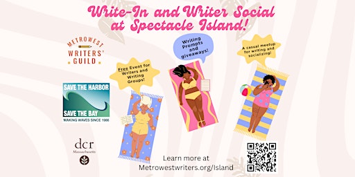 Primaire afbeelding van MetroWest Writers' Guild Spectacle Island Write-in and Writer Social!