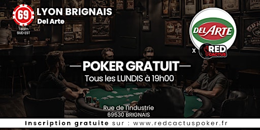 Soirée RedCactus Poker X Del Arte à BRIGNAIS (69) primary image