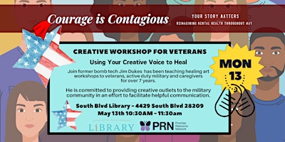 Imagem principal do evento Creative Workshop for Veterans: Using Your Creative Voice To Heal
