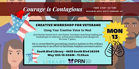 Creative Workshop for Veterans: Using Your Creative Voice To Heal