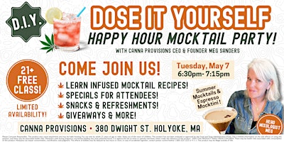 Primaire afbeelding van DIY Mocktail Class with Canna Provisions CEO & Founder Meg Sanders