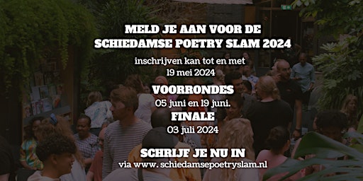 Voorronde 1: De Schiedamse Poetry Slam 2024 primary image