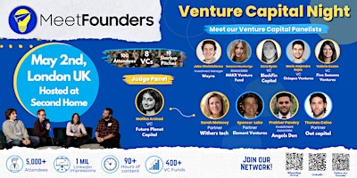 MeetFounders Venture Capital Night (May 2024- London) In-Person Event primary image