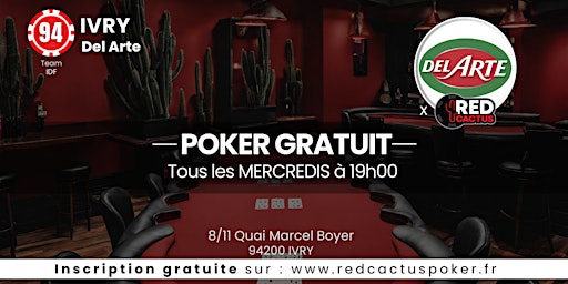 Hauptbild für Soirée RedCactus Poker X Del Arte à IVRY (94)