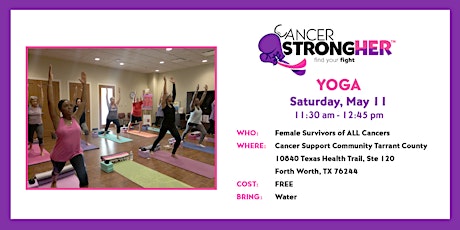 Cancer StrongHER Yoga – May 11, 2024