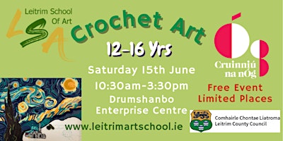 Imagem principal do evento (D) Cruinniú na nÓg ,Crochet Art,12-16yrs, 15th June 2024, 10:30am-3:30pm