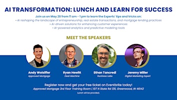 Primaire afbeelding van AI Transformation: Lunch and Learn for Success