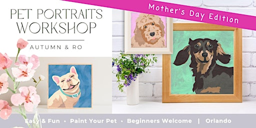 Image principale de Mother's Day Pet Portraits(Paint and Sip)