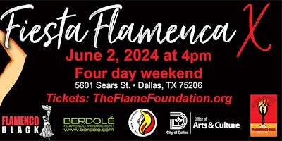 Immagine principale di 2024 Dallas Flamenco Festival - Fiesta Flamenca X 