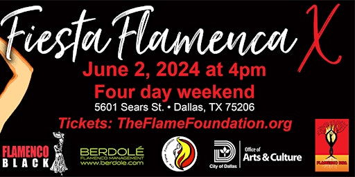 Image principale de 2024 Dallas Flamenco Festival - Fiesta Flamenca X