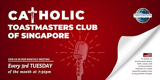 Imagem principal do evento Catholic Toastmasters Club of Singapore