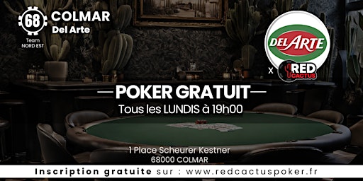 Imagem principal do evento Soirée RedCactus Poker X Del Arte à COLMAR (68)