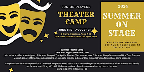 Theater Camp Session 5 - Twisted Fairytales Goldilocks - Acting Camp - July 8th -12th