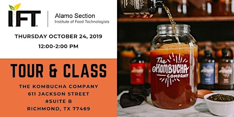 Primaire afbeelding van Alamo IFT: Kombucha Tour and Class