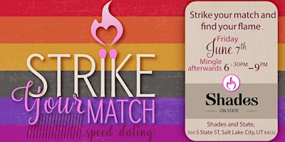 Image principale de Strike your Match PRIDE Speed Dating & Mingle (21-35 age group)