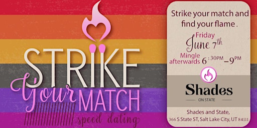 Primaire afbeelding van Strike your Match PRIDE Speed Dating & Mingle (21-35 age group)