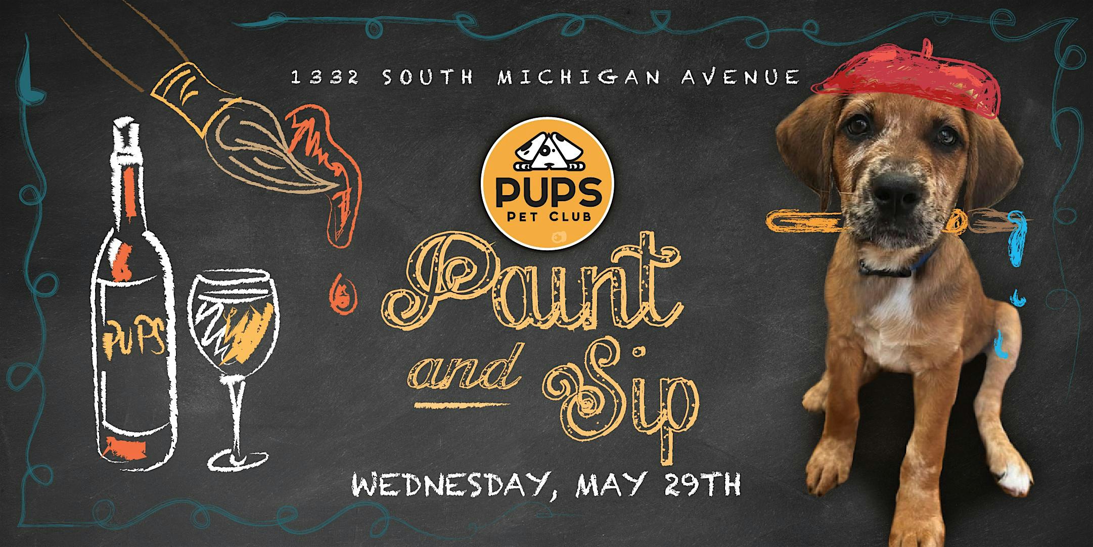PUPS Paint and Sip – South Loop 29