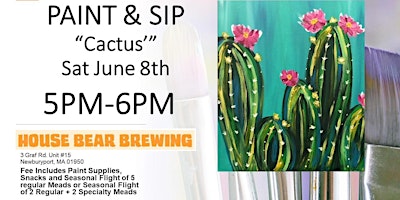 Imagem principal do evento Paint & Sip: Cactus