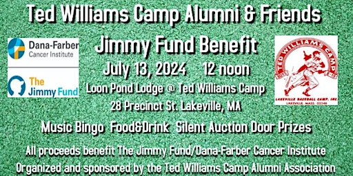 Primaire afbeelding van Jimmy Fund Benefit at Ted Williams Camp