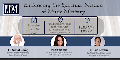 Embracing the Spiritual Mission of Music Ministry primary image