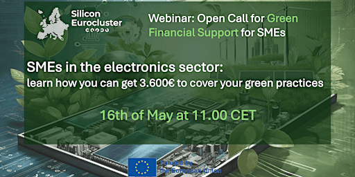 Imagen principal de Webinar: Open Call for Green Financial Support for SMEs