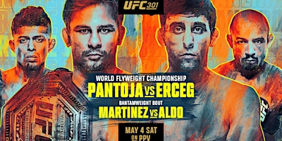 UFC 301 LIVE on Pay-Per-View at Echo Bravo primary image