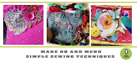 Make Do And Mend- simple  hand sewing techniques