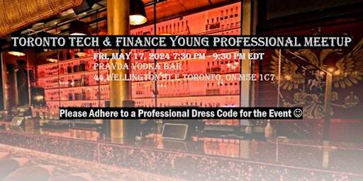 Primaire afbeelding van Toronto Tech & Finance Young Professionals Meetup